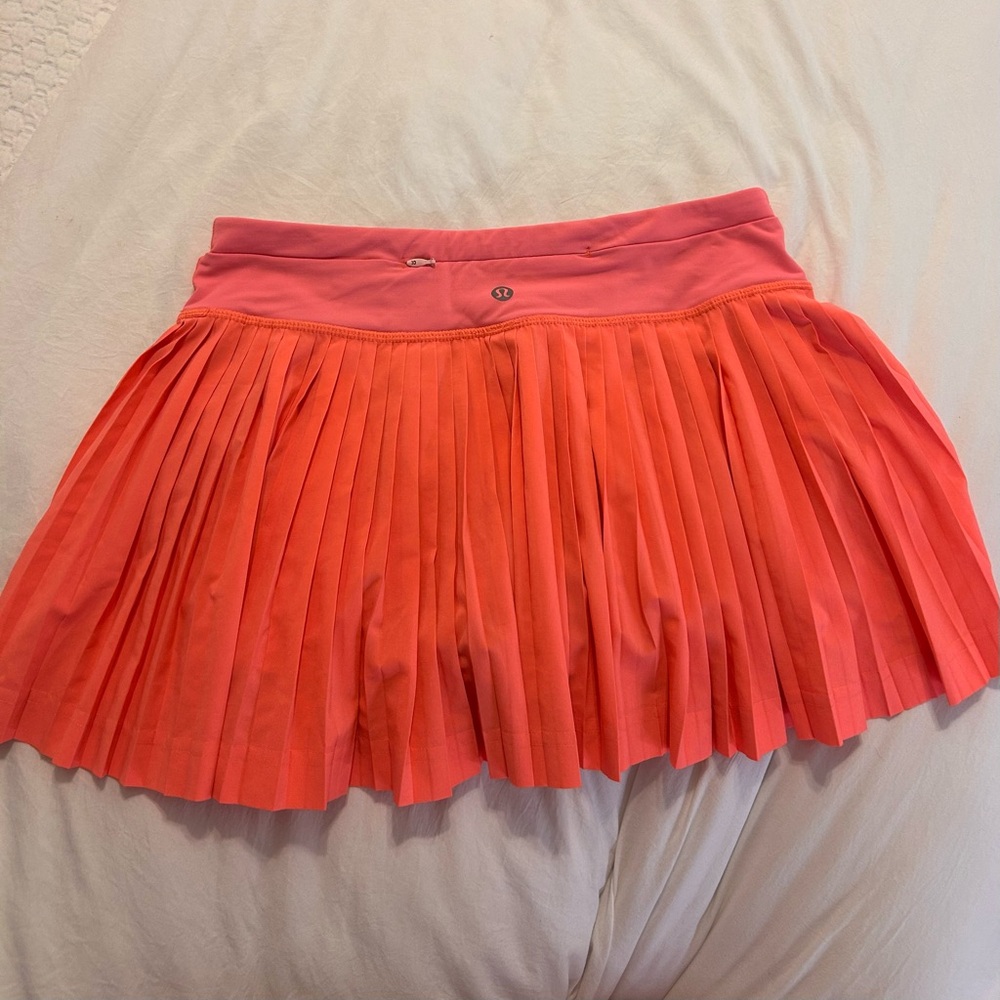lululemon athletica Pleated Skater Skirt in Coral